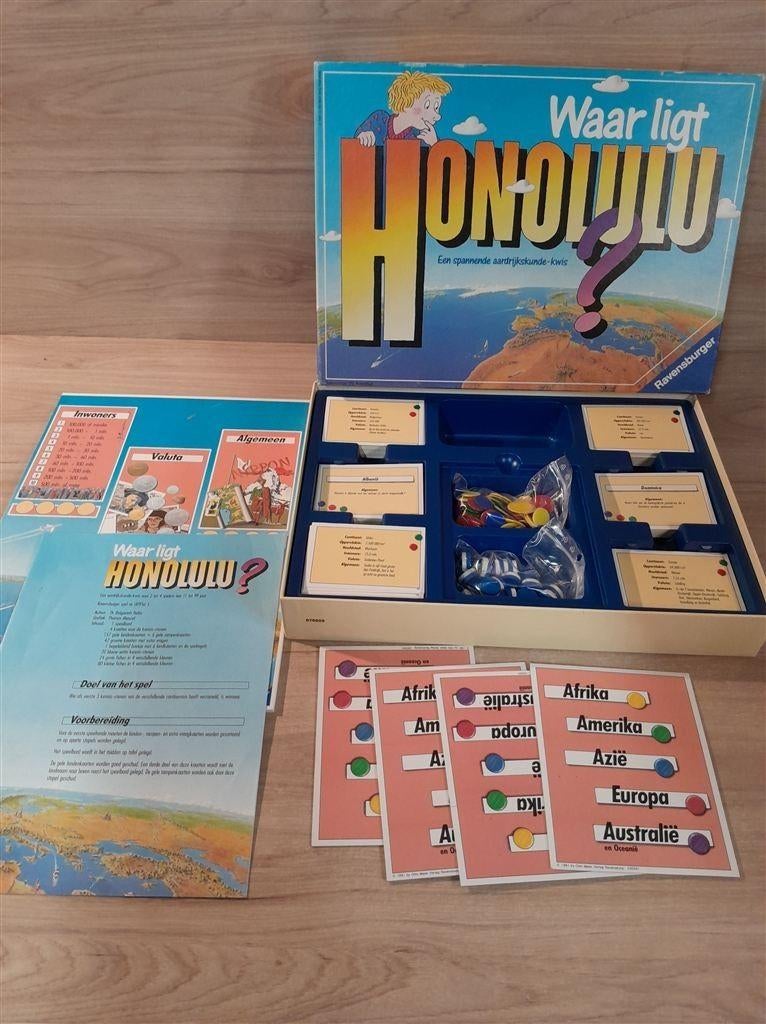 Waar ligt Honolulu - topo aardrijkskunde spel - s5769