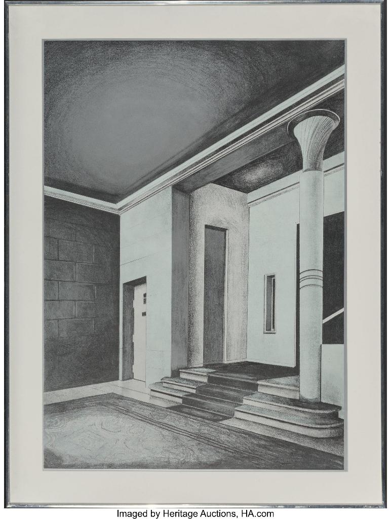 Zeefdruk "Hotel '71", Antiek en Kunst, Kunst | Litho's en Zeefdrukken, Ophalen
