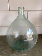 Antieke Franse wijnfles gistfles bolvaas dame jeanne, Ophalen, Overige kleuren, Minder dan 50 cm, Glas