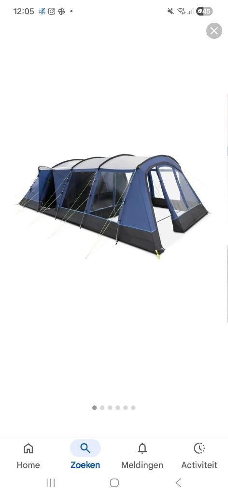 Cryode 6 tent, Caravans en Kamperen, Tenten, Ophalen, Zo goed als nieuw, Tot en met 6