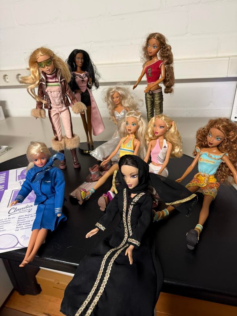 9 Barbie My Scene poppen, Ophalen, Gebruikt, Barbie