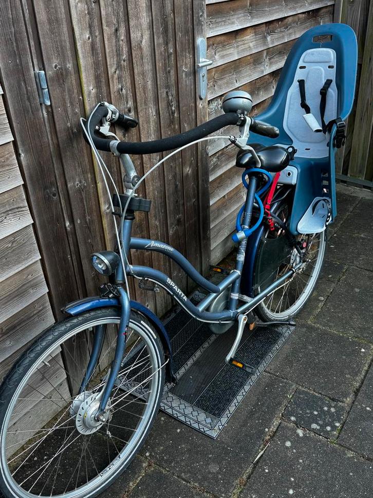 Sparta Damesfiets met Kinderzitje, Fietsen en Brommers, Fietsen | Dames | Damesfietsen, Gebruikt, Sparta, Versnellingen, 53 tot 56 cm