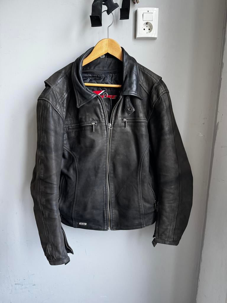 Bruine Leren Motorjas - Buse, Motoren, Ophalen of Verzenden, Tweedehands, Heren, Jas | leer