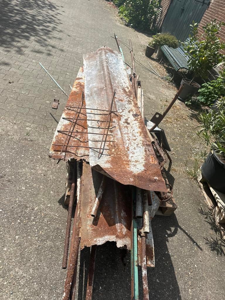 Oud ijzer en metalen af te halen., Doe-het-zelf en Verbouw, Metalen, Ophalen, Gebruikt, IJzer