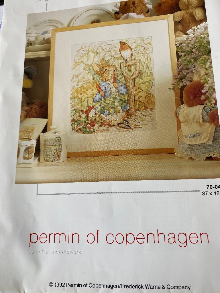BORDUURPAKKET BEATRIX POTTER PETER RABBIT PLUS++++, Verzenden, Nieuw, Handborduren, Borduurpakket