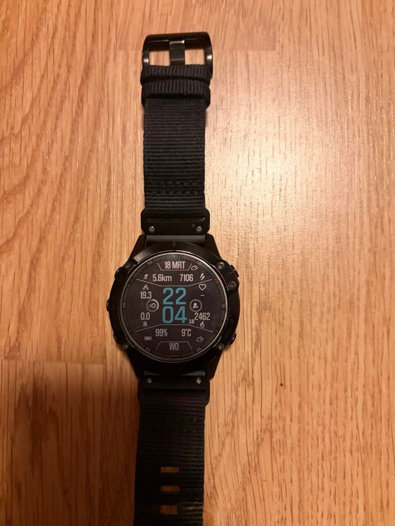 Garmin Fenix 6 Pro, Sieraden, Tassen en Uiterlijk, Sporthorloges, Zwart, Ophalen of Verzenden, Zo goed als nieuw, Waterdicht