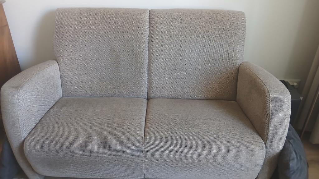 In nette staat: bank - 147cm breed en 49cm diep MOET WEG, Ophalen, Gebruikt, Tweepersoons, Rechte bank