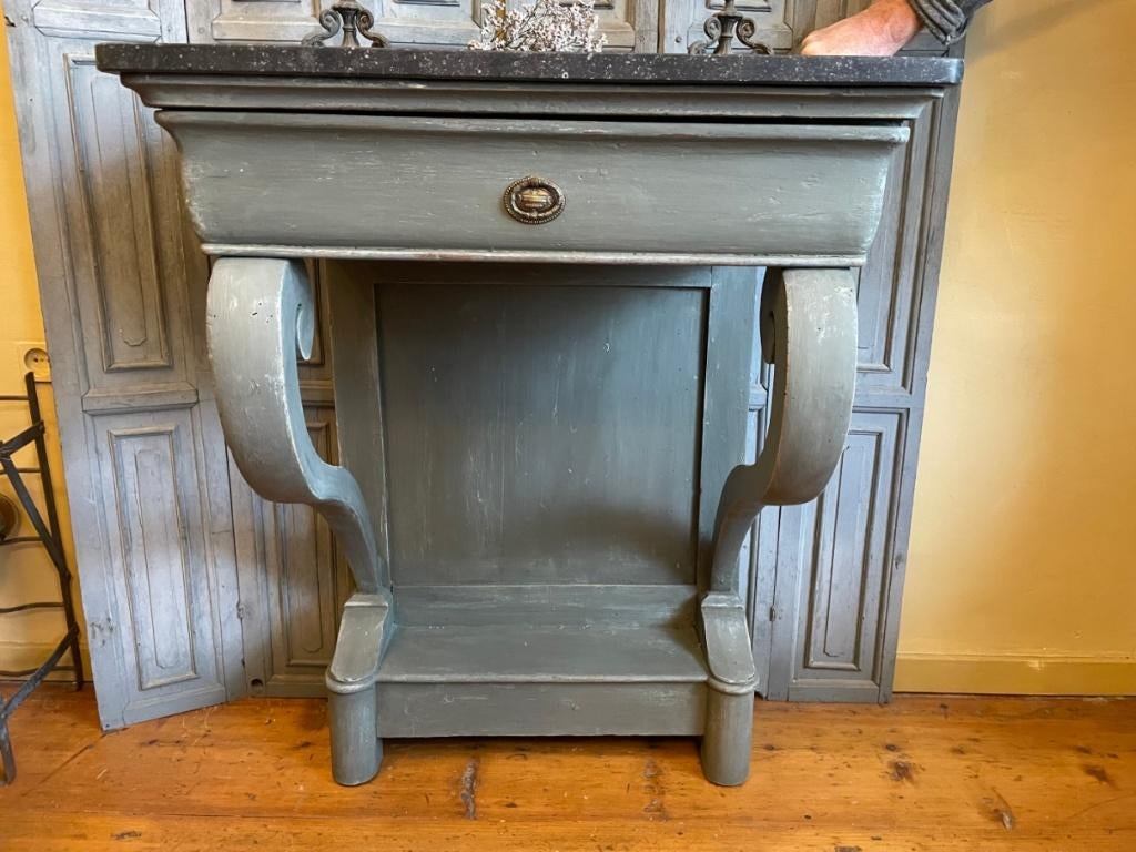 Unieke Wandconsole Sidetale Trumeau Console  Louis Philippe, Antiek en Kunst, Antiek | Meubels | Tafels, Ophalen