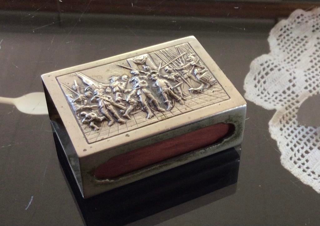 Antieke luciferdooshouder., Ophalen of Verzenden