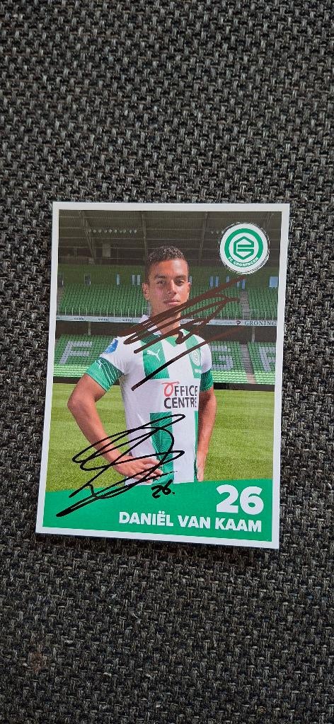 Spelerskaart met handtekening; Daniel van Kaam FC Groningen, Ophalen of Verzenden, Nieuw, Overige binnenlandse clubs, Spelerskaart