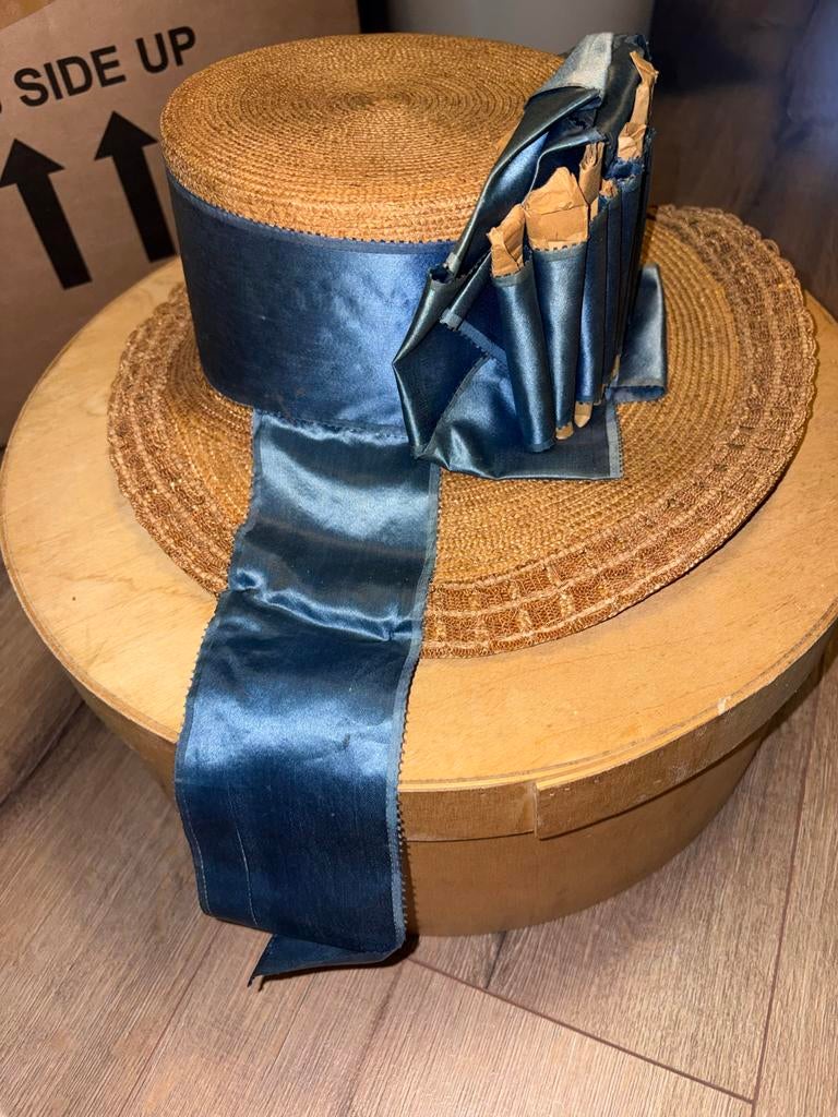 Authentieke Doophoed Staphorst met blauwe linten, Ophalen, Dames