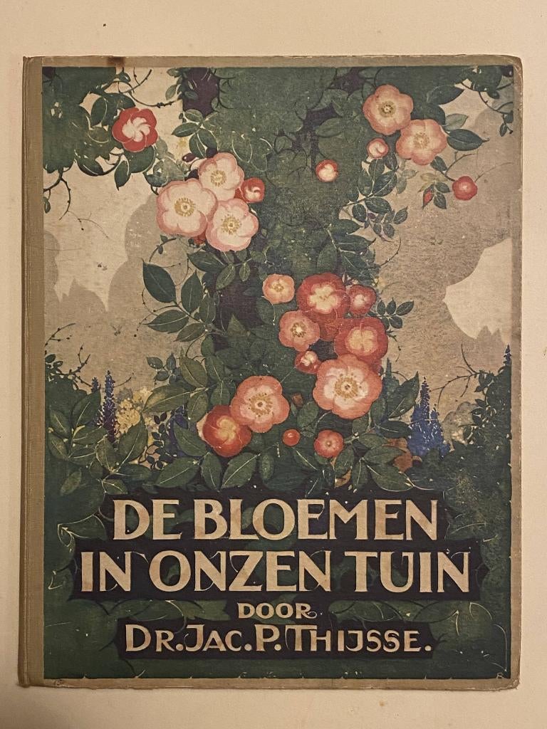 Vintage Verkade albums - De Bloemen in Onzen Tuin (1926), Boeken, Prentenboeken en Plaatjesalbums, Verzenden, Gelezen, Jac. P. Thijsse