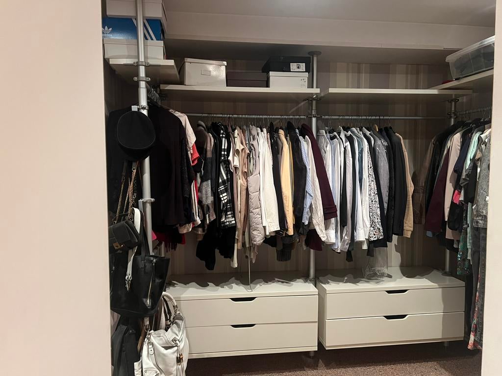 Stolmen - Ikea / inloopkast voor +- 9 meter kast, Gebruikt, 200 cm of meer, 25 tot 50 cm, Stak, industieel