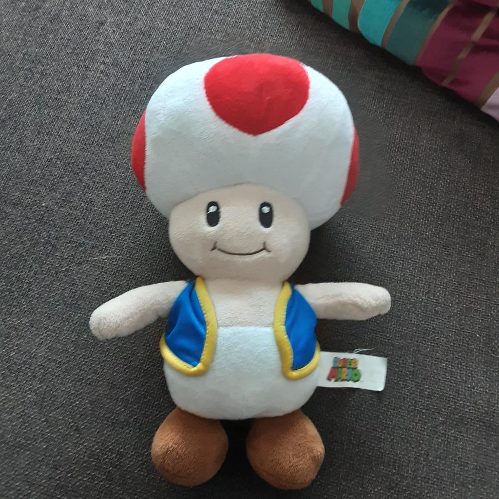 Super Mario Bros TOAD knuffel, Kinderen en Baby's, Speelgoed | Knuffels en Pluche, Ophalen, Overige typen, Middelgroot (20 tot 80 cm)