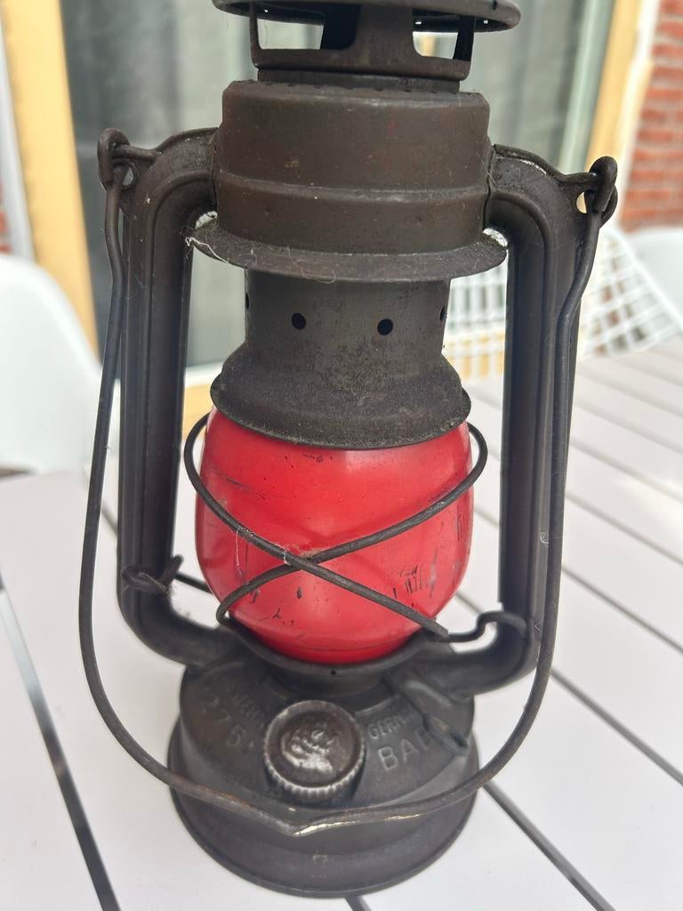 Vintage Feuerhand Baby 275 Stormlantaarn - Rood, Antiek en Kunst, Ophalen of Verzenden