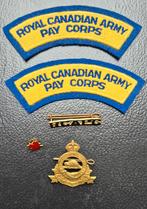 Emblemen Canada Royal Army Pay Corps, Ophalen of Verzenden, Engeland, Embleem of Badge