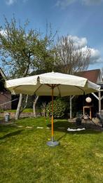 Houten stokparasol (350cm doorsnee)- Gebruikt, Ophalen, Gebruikt, 3 tot 4 meter, Stokparasol