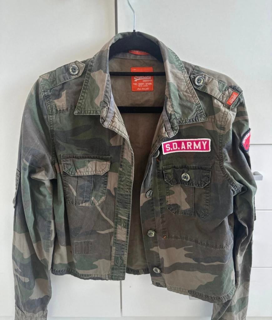 Superdry super leuk jasje!, Ophalen of Verzenden, Zo goed als nieuw, Maat 46 (S) of kleiner, Blauw