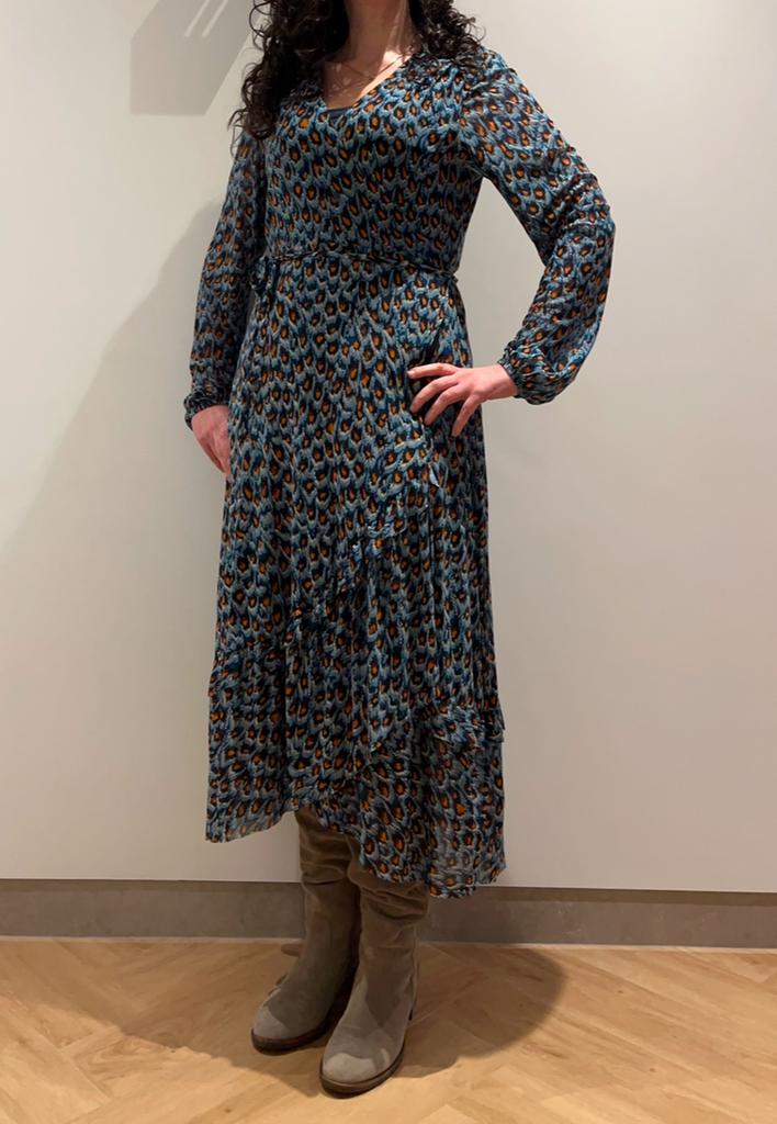 Fabienne Chapot jurk maat 40 / L, Ophalen of Verzenden, Zo goed als nieuw, Blauw