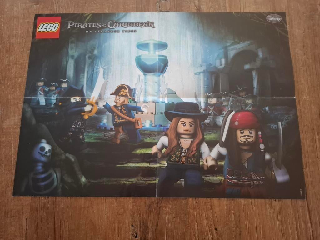 Lego poster Pirates of the Caribbean ( dubbelzijdig), Ophalen of Verzenden