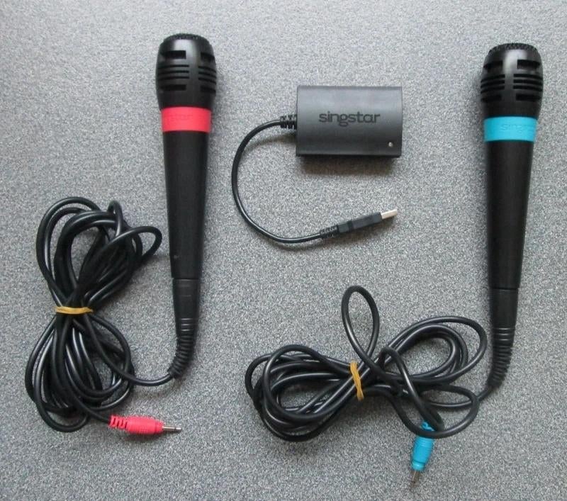 SingStar Microphone Set, Verzenden, Zo goed als nieuw, Microfoon, PlayStation 3