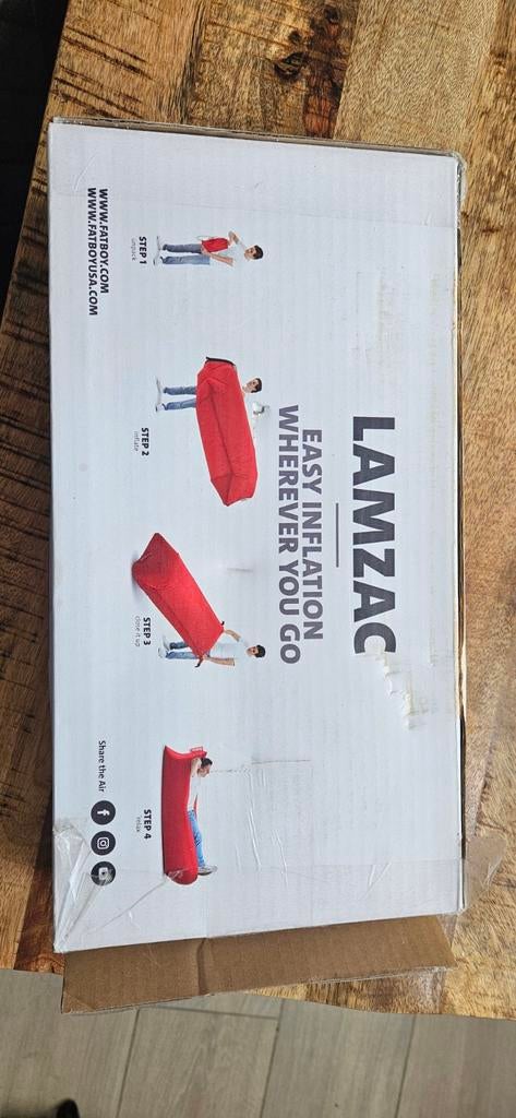 Fatboy Lamzac petrol nieuw in doos, Huis en Inrichting, Zitzakken, Ophalen