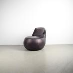 2x Leolux Gisa Fauteuil Draaibaar Aubergine – Leer, Huis en Inrichting, Fauteuils, Niet ingevuld, Niet ingevuld, Ophalen of Verzenden