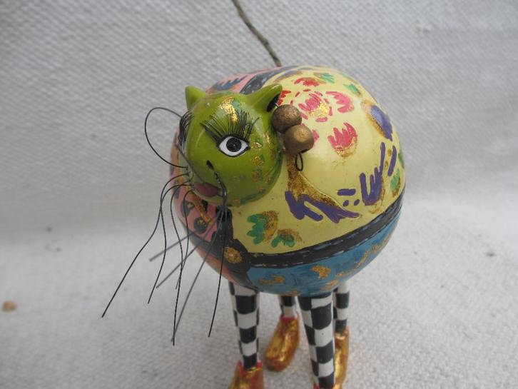 Toms Drag beeldje poes Thomas Hoffmann, Antiek en Kunst, Kunst | Designobjecten, Ophalen of Verzenden