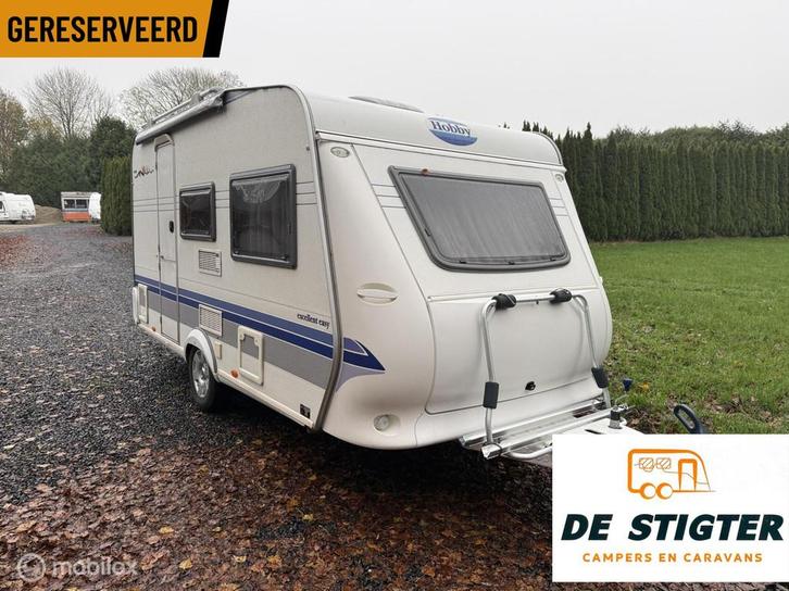 Hobby 400 SF Excellent Vastbed treinzit LICHTGEWICHT, Caravans en Kamperen, Caravans, Bedrijf, tot en met 4, 750 - 1000 kg, Hobby
