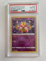 PSA 10 Radiant Alakazam 059/195 Silver Tempest Pokemon Kaart, Ophalen of Verzenden, Nieuw, Losse kaart, Foil