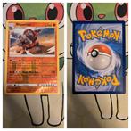 Pokémon Rhyperior Misprint Kaart - Rechte Hoeken misprint, Ophalen of Verzenden, Zo goed als nieuw