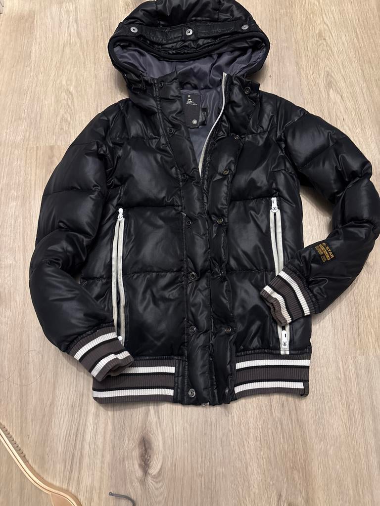 G-Star jasje maat XS - Zwart gewatteerd jack, Ophalen of Verzenden, Zo goed als nieuw, Maat 34 (XS) of kleiner, Zwart