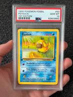 Pokémon PSA 10 1st edition Psyduck #53 Fossil set, Ophalen of Verzenden, Zo goed als nieuw, Losse kaart, Foil