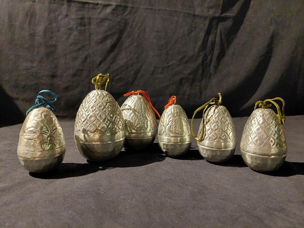 metalen (Indiaase) paaseieren, Ophalen of Verzenden, Zo goed als nieuw