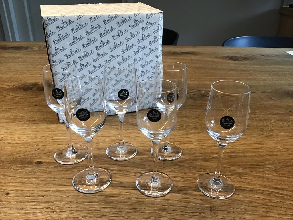“ROSENTHAL STUDIO LINE” 6 LIQUEUR /SHOTJES  “NIEUW IN DOOS”, Ophalen of Verzenden