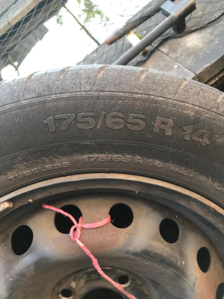 4 autobanden 175/65/r14, Ophalen, Gebruikt