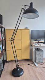 QAZQA Hobby Vloerlamp - Zwart, verstelbaar, Huis en Inrichting, Lampen | Vloerlampen, Ophalen, Modern, Industrieel, Zo goed als nieuw