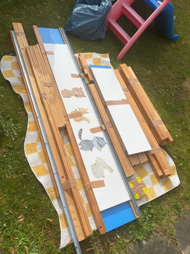 IKEA KURA bed, nog in prima staat, Ophalen, 85 tot 100 cm, Gebruikt, Hoogslaper of Stapelbed