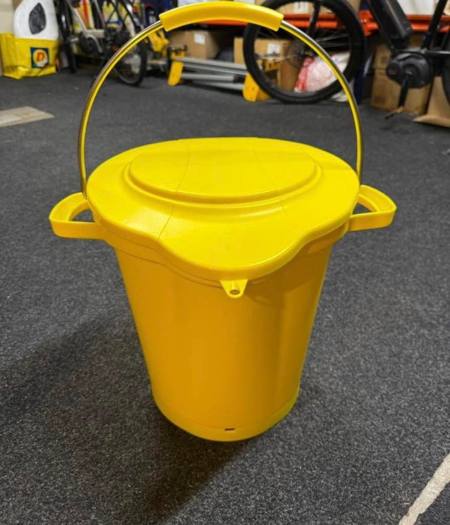 Vikan emmer 20 liter, Ophalen of Verzenden, Zo goed als nieuw, Kunststof, Met deksel