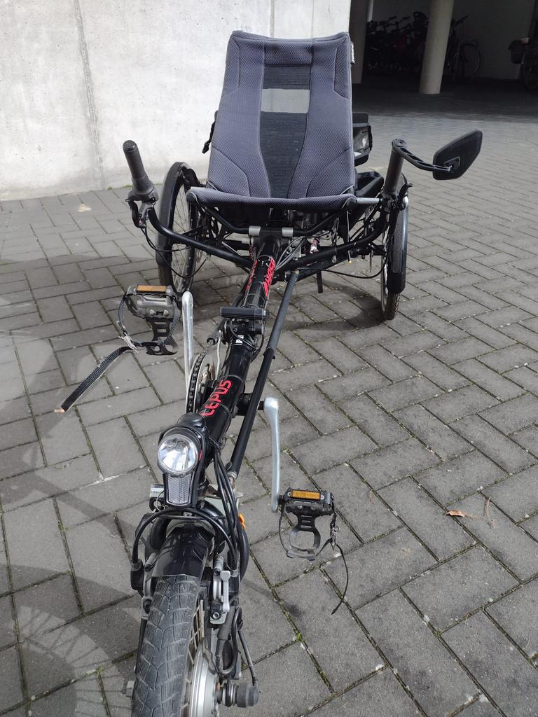 Ligfiets Hase Lepus, Fietsen en Brommers, Fietsen | Driewielfietsen, Gebruikt, Ophalen of Verzenden