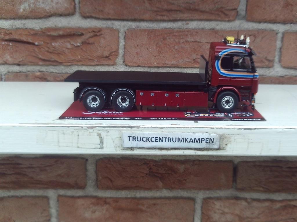 Tekno  Scania  143  Topline  van  P.  van  der  Mark., Hobby en Vrije tijd, Modelauto's | 1:50, Ophalen of Verzenden, Nieuw, Bus of Vrachtwagen