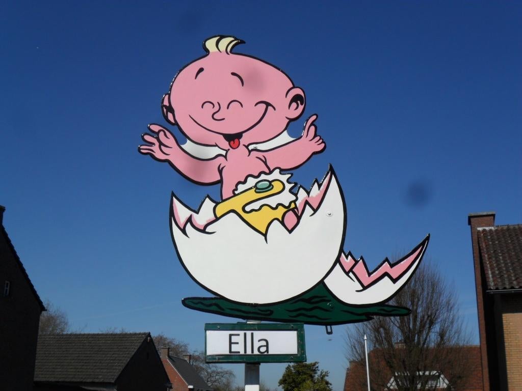 Geboorteborden geboortebord baby uit ei., Ophalen, Nieuw, Geboortebord