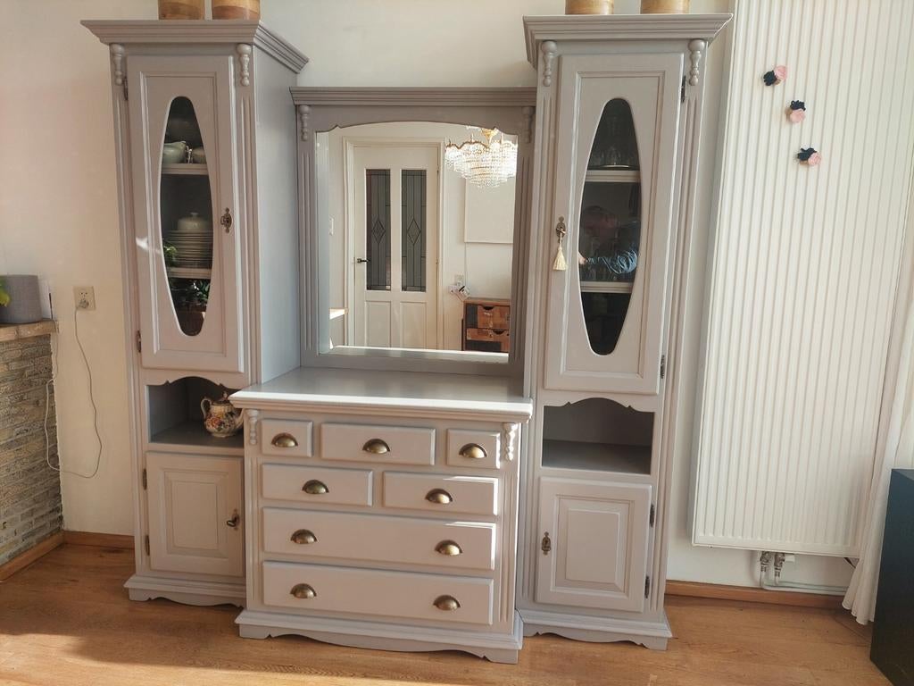 Grenenhouten buffetkast, Huis en Inrichting, Kasten | Buffetkasten, Gebruikt, 200 cm of meer, 50 tot 100 cm, 25 tot 50 cm, Grenenhout