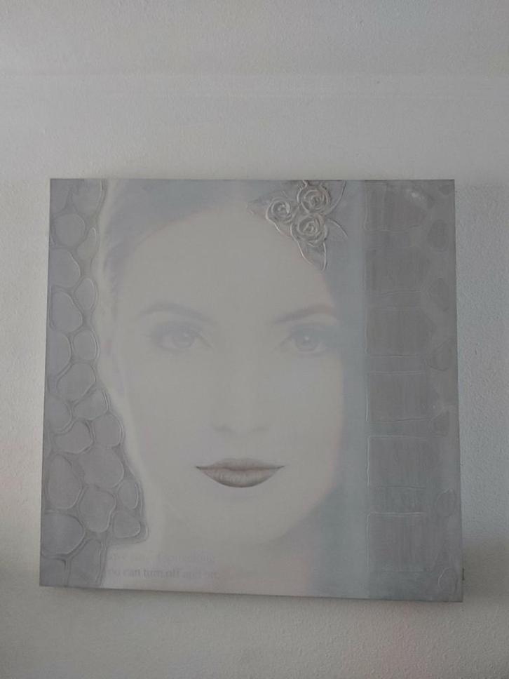 Sabine Kleiren schilderij portret op doek nieuw, Antiek en Kunst, Kunst | Schilderijen | Modern, Ophalen