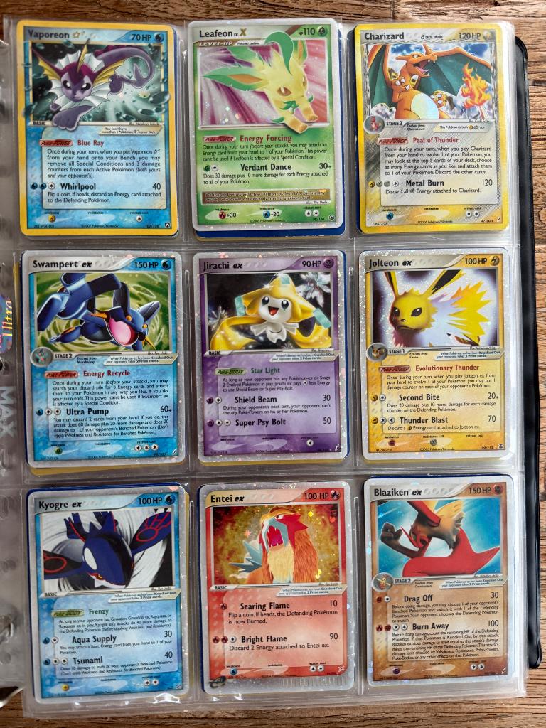 Pokemon kaarten Zeldzaam, Ophalen of Verzenden, Zo goed als nieuw, Meerdere kaarten, Foil