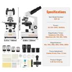 40x-2500/40x-5000x voor in het Lab, Niet ingevuld, Verzenden, Niet ingevuld, Nieuw