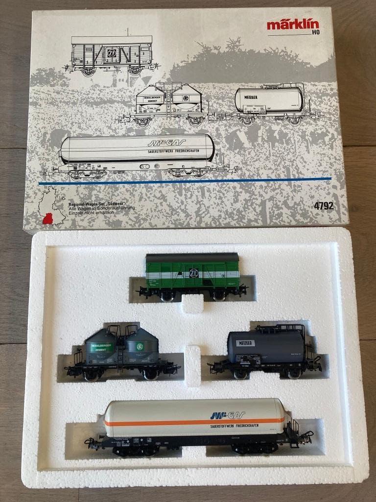 Marklin ho 4792 set wagons nieuwstaat, Hobby en Vrije tijd, Modeltreinen | H0, Wisselstroom, Treinset, Verzenden, Nieuw