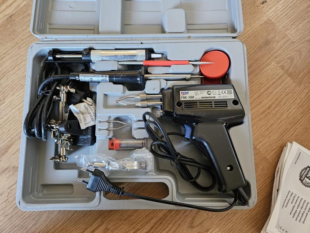 Ferm FSK-100 soldeerbout set in koffer, Ophalen of Verzenden