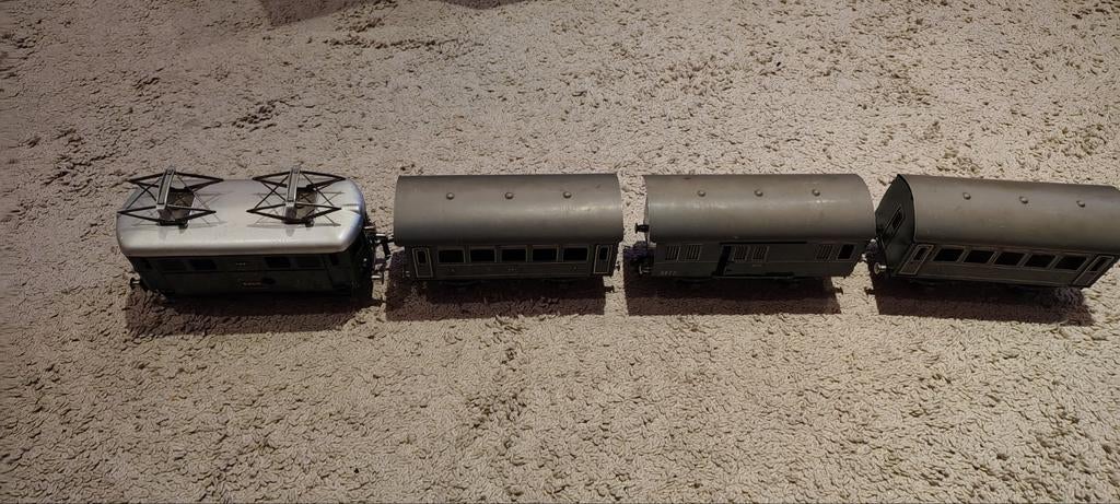 Zeldzame BUCO treinset ’50 + originele houten kist, Ophalen, Gebruikt, Gelijkstroom, Overige merken