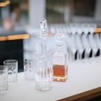 Vintage Whiskey Decanter – Ronde Fles met Stop, Hoogte 39cm, Antiek en Kunst, Antiek | Glas en Kristal, Verzenden